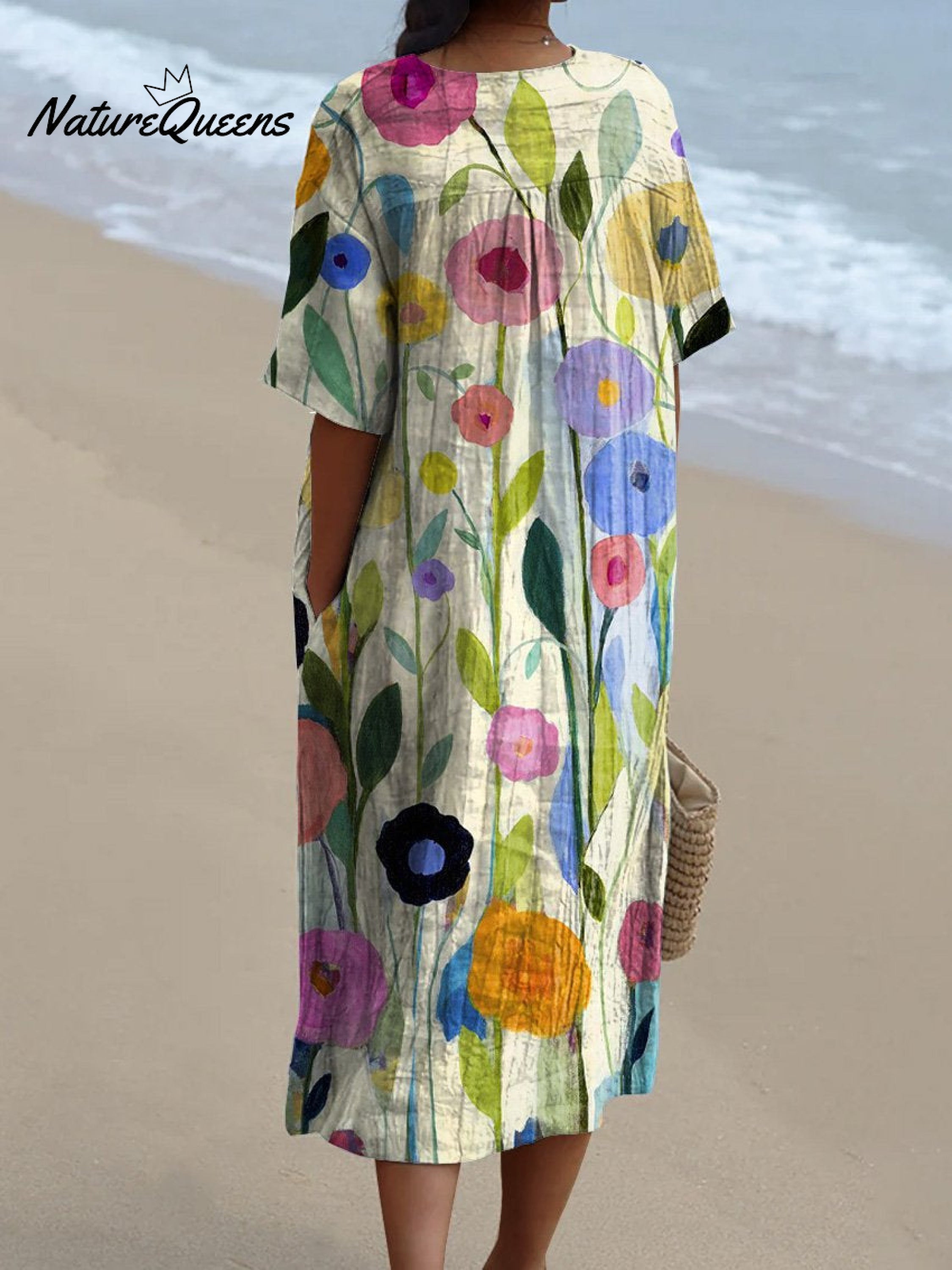 Aubane | Robe Fleurs Aquarelle