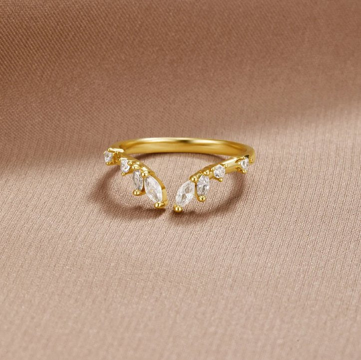 Frieden - Bague en Or Cristal